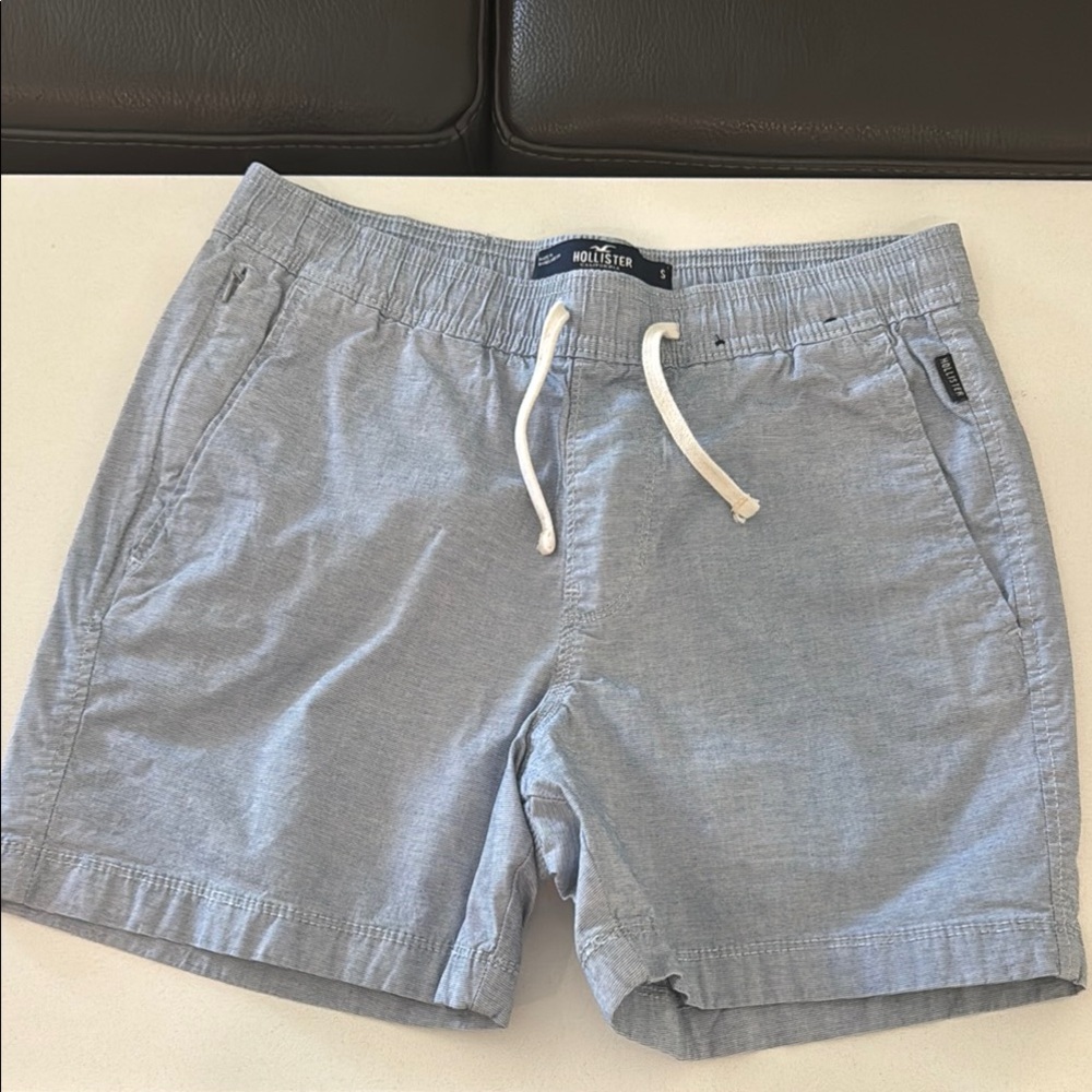 Hollister Sky Blue Drawstring Shorts